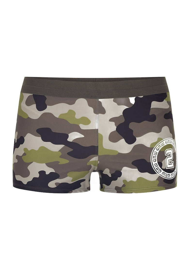 Boxeri de baie barbati Robert Kupisz x  Multicolor - Alb/Verde