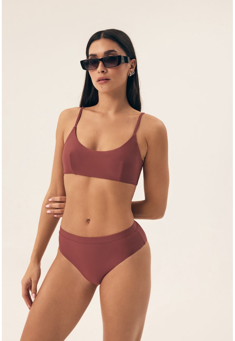 Sutien tip top de baie Novia  Castaniu-bronz - Bronz