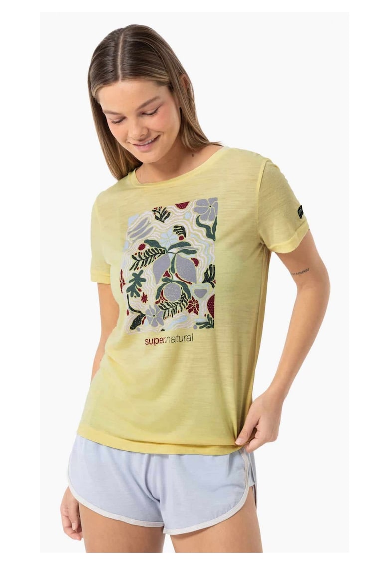 Tricou din amestec de lana Dolce Vita - Galben