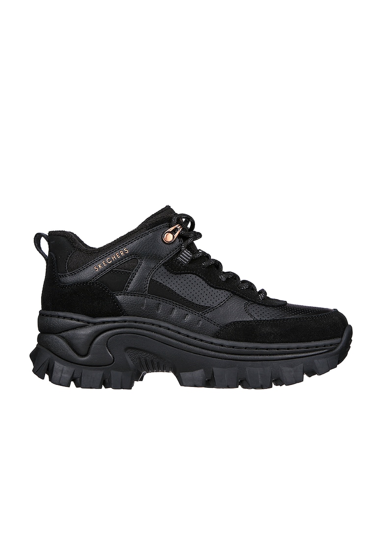 Pantofi sport cu aspect masiv si insertii de piele intoarsa Hi-Ryze - Kewl Ave - Negru