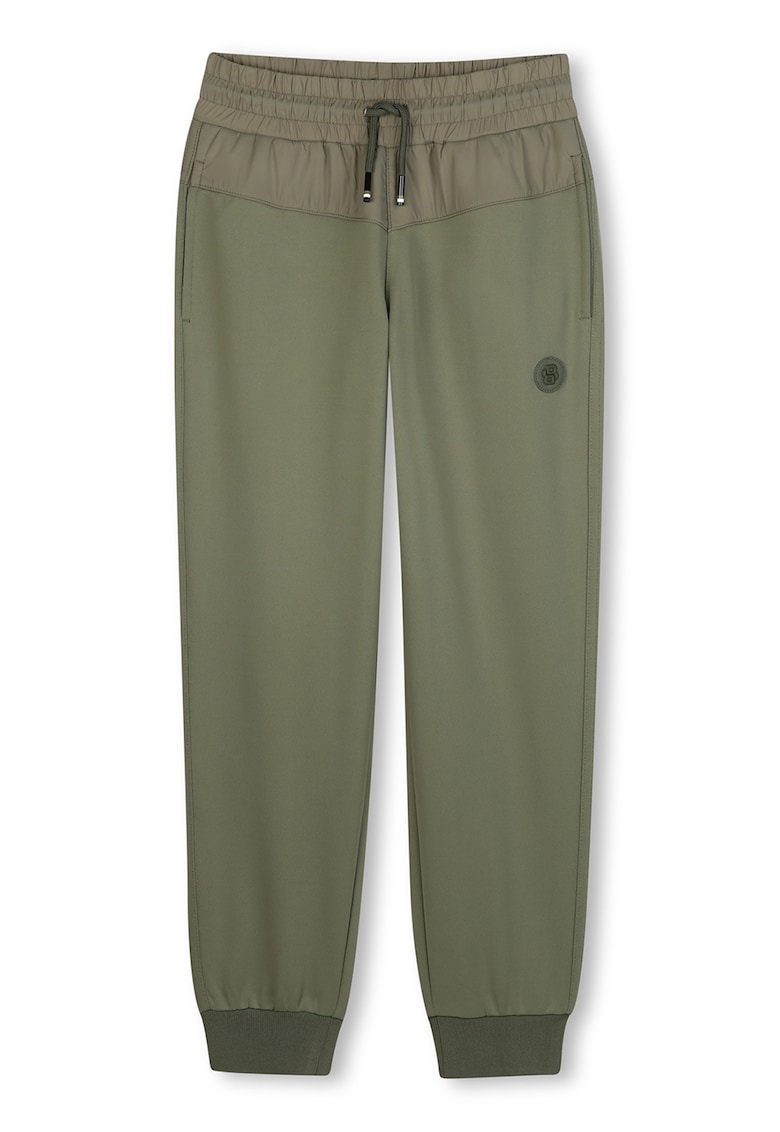 Pantaloni de trening cu buzunare laterale - Verde sparanghel