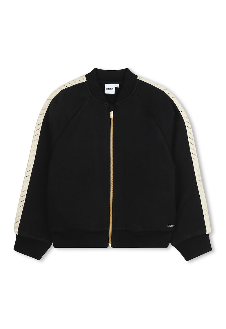 Bluza de trening cu fermoar - Negru