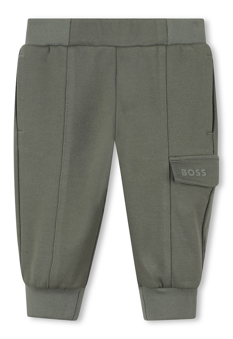 Pantaloni de trening cu buzunar cu clapa - Kaki