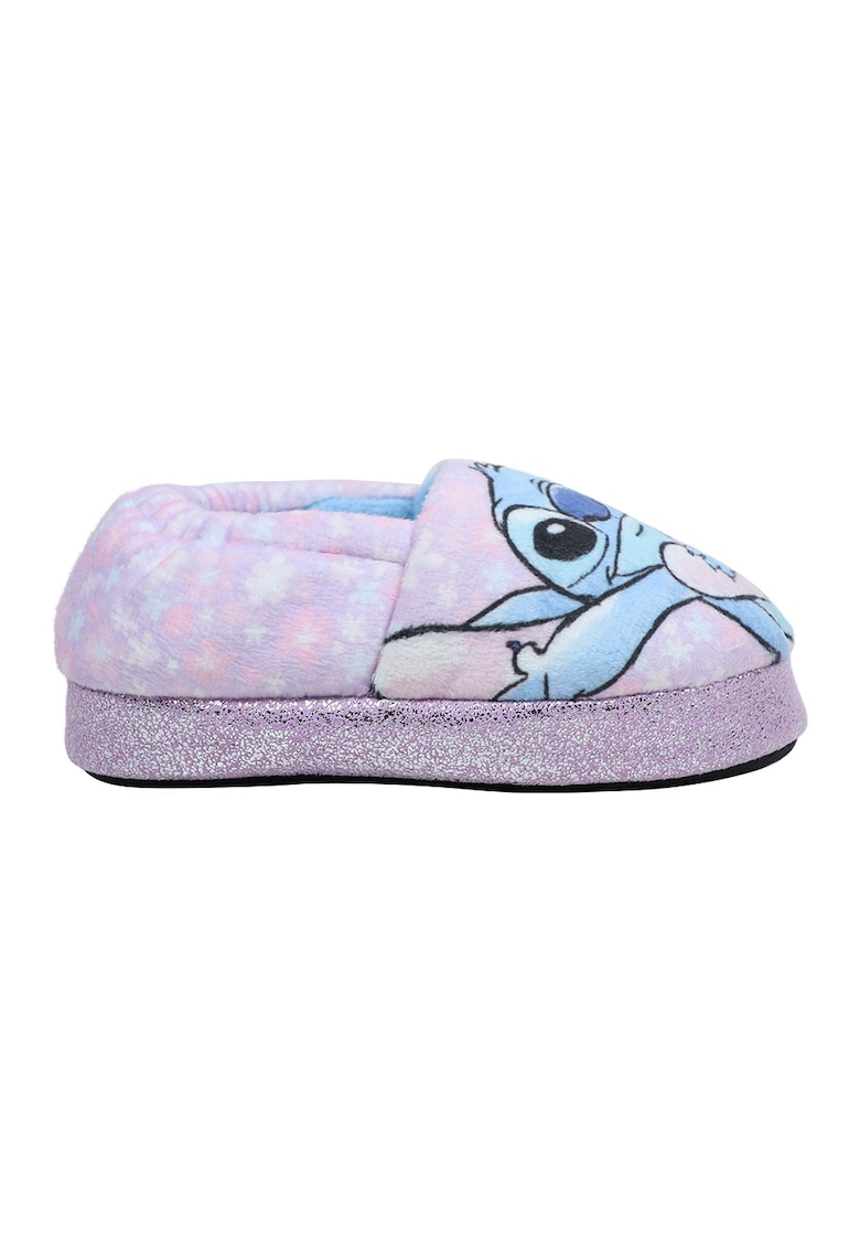 Papuci slip-on cu imprimeu Stitch - Lila/Albastru deschis