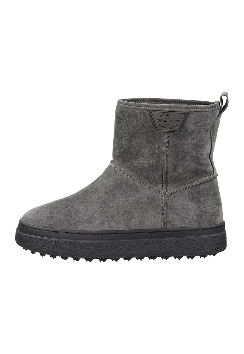 Ghete din piele intoarsa Snowhill - Gri deschis