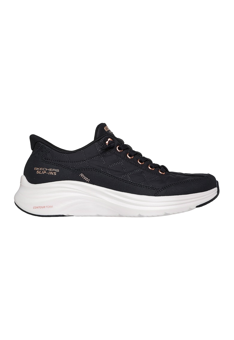 Pantofi sport slip-ins cu branturi cu spuma cu memorie Contour Foam Golden Hour - Negru/Bej