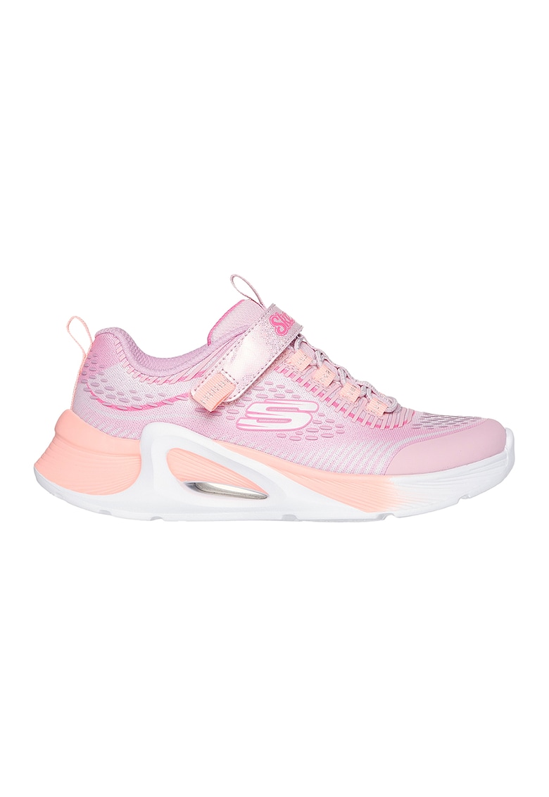 Oferte la Pantofi sport Tide Tech cu velcro si segmente din material sintetic - Roz pastel/Piersica/Alb optic