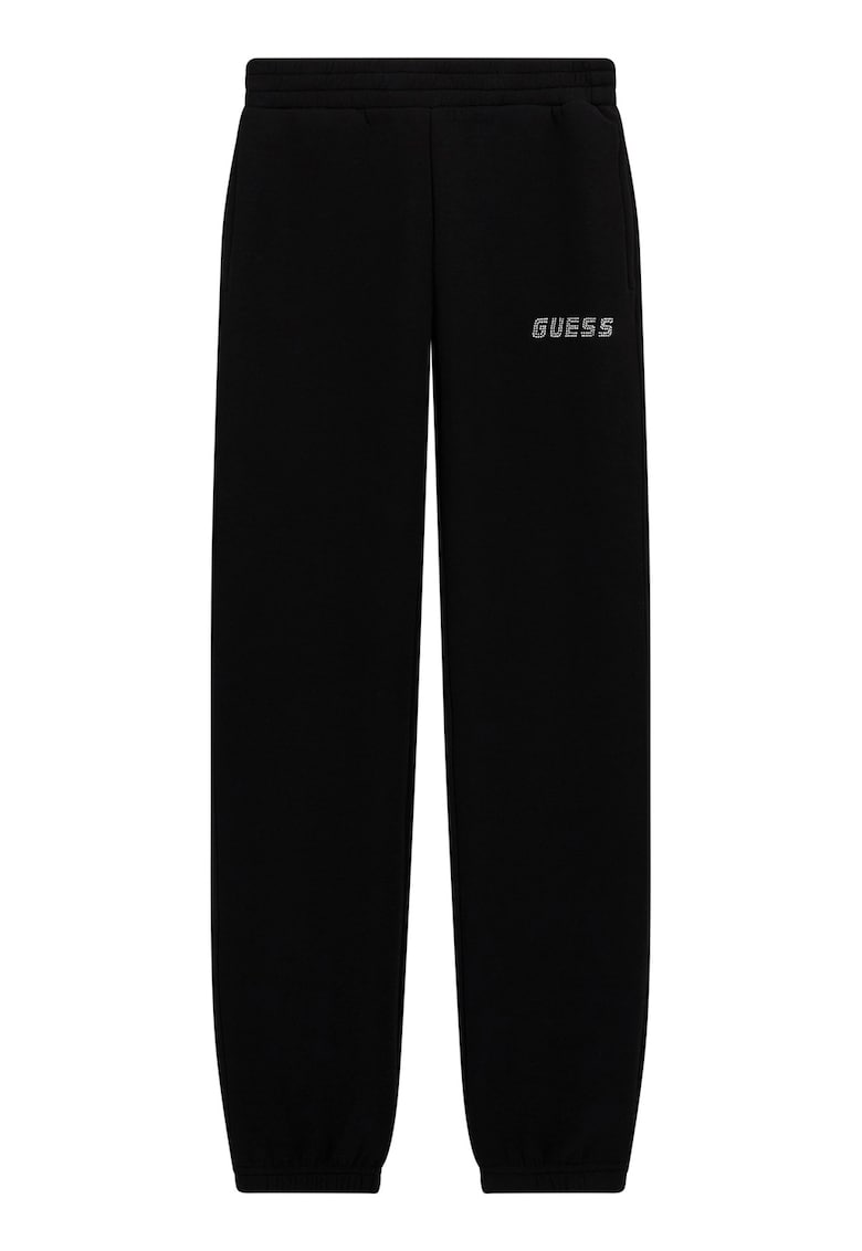 Pantaloni de trening cu logo - Negru