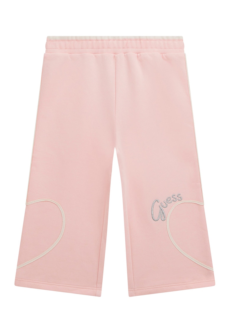 Pantaloni cu talie elastica - Roz pal