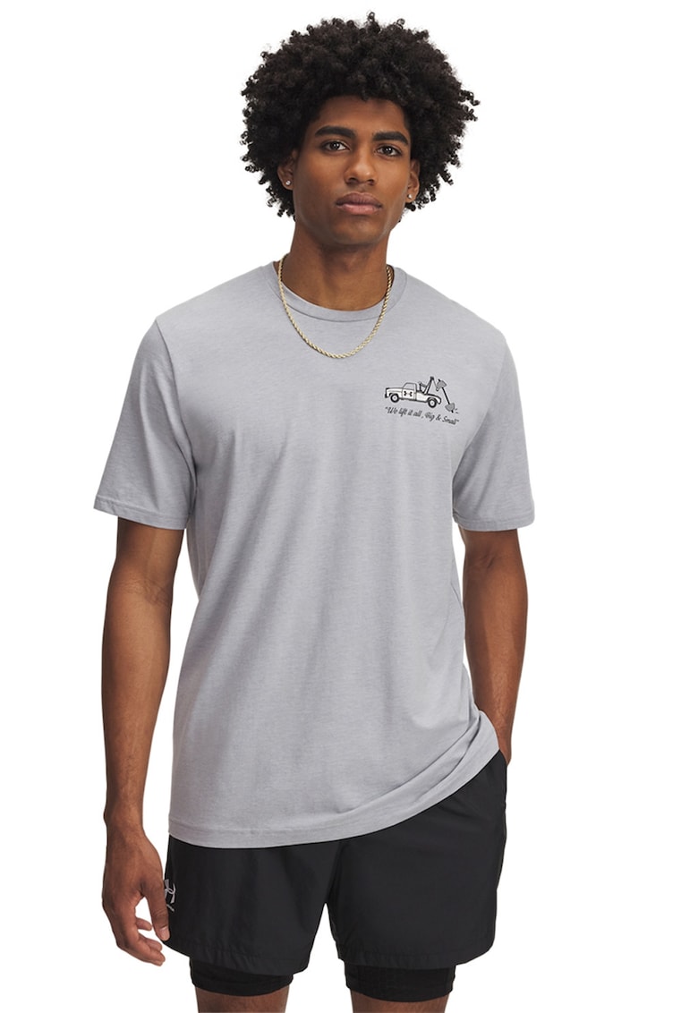 Tricou cu imprimeu pe partea din spate Body Shop - Alb/Gri deschis
