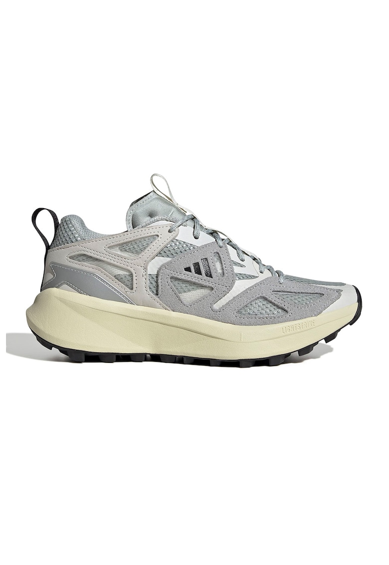 Pantofi sport cu garnituri din piele intoarsa si material sintetic Kantai - Gri deschis/Argintiu