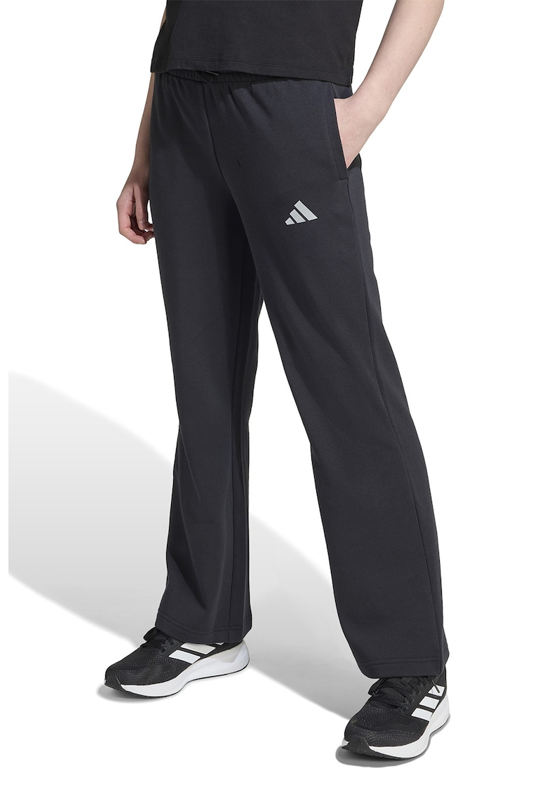 Pantaloni de trening evazati cu logo - Negru