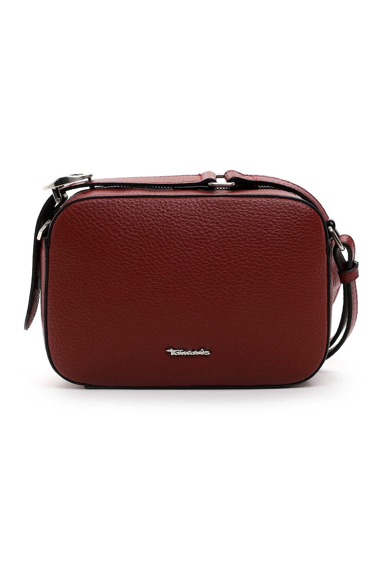 Geanta crossbody piele ecologica cu logo - 46794 - Rosu - 14 -5x21x6