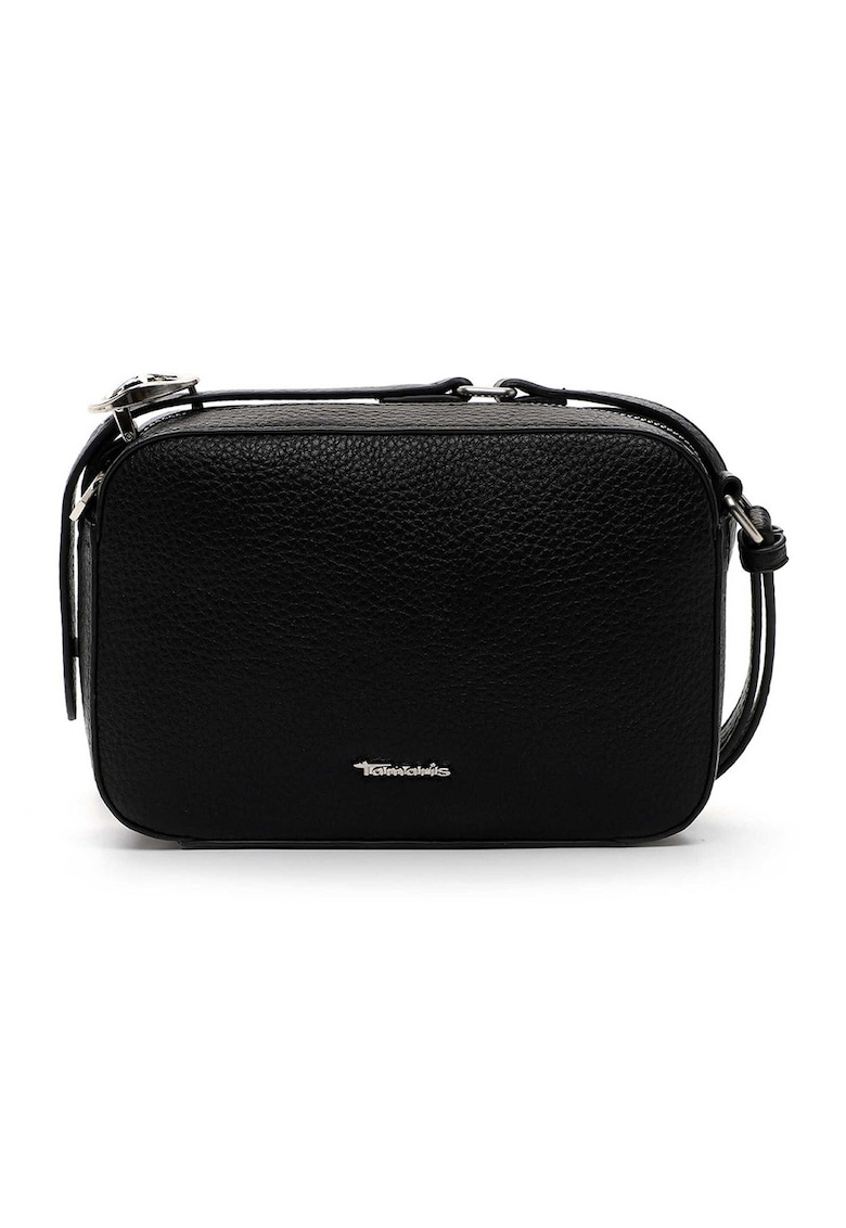 Geanta crossbody din piele ecologica cu logo - Negru - 14 -5x21x6