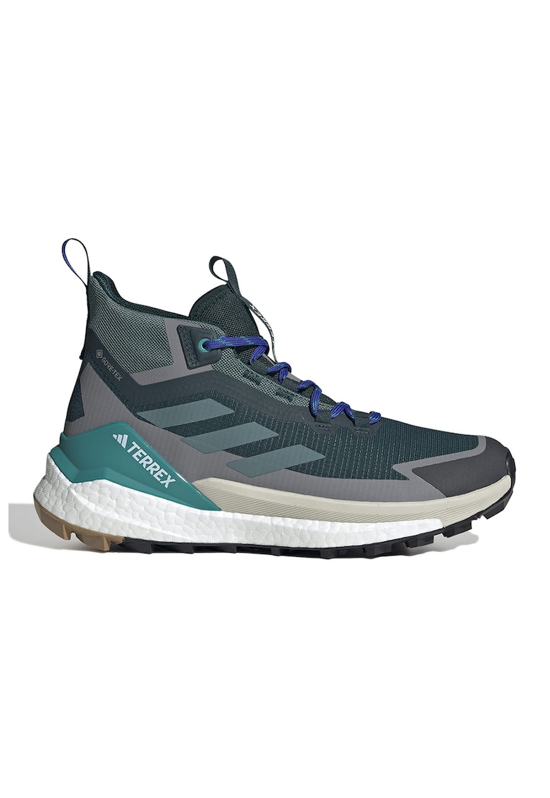 Pantofi pentru drumetii Terrex Free Hiker 2.0 Gore-Tex - Gri carbune/Verde englez