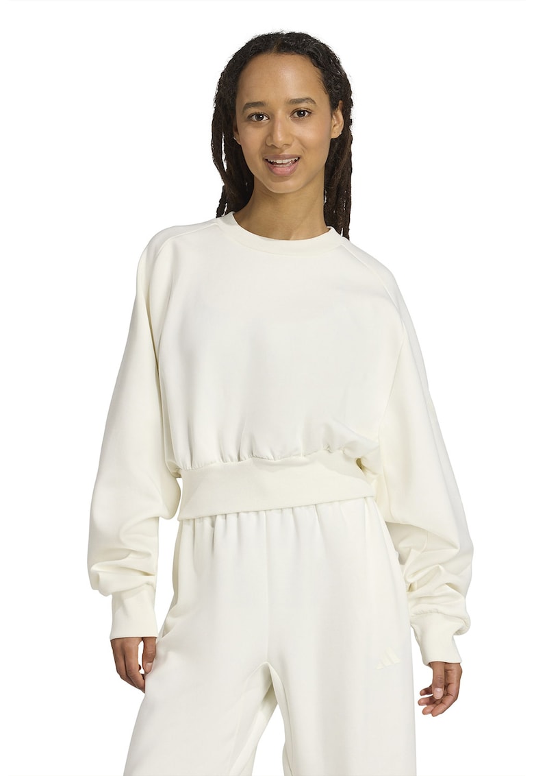 Bluza de trening din amestec de modal cu croiala lejera Soft Lux - Alb murdar