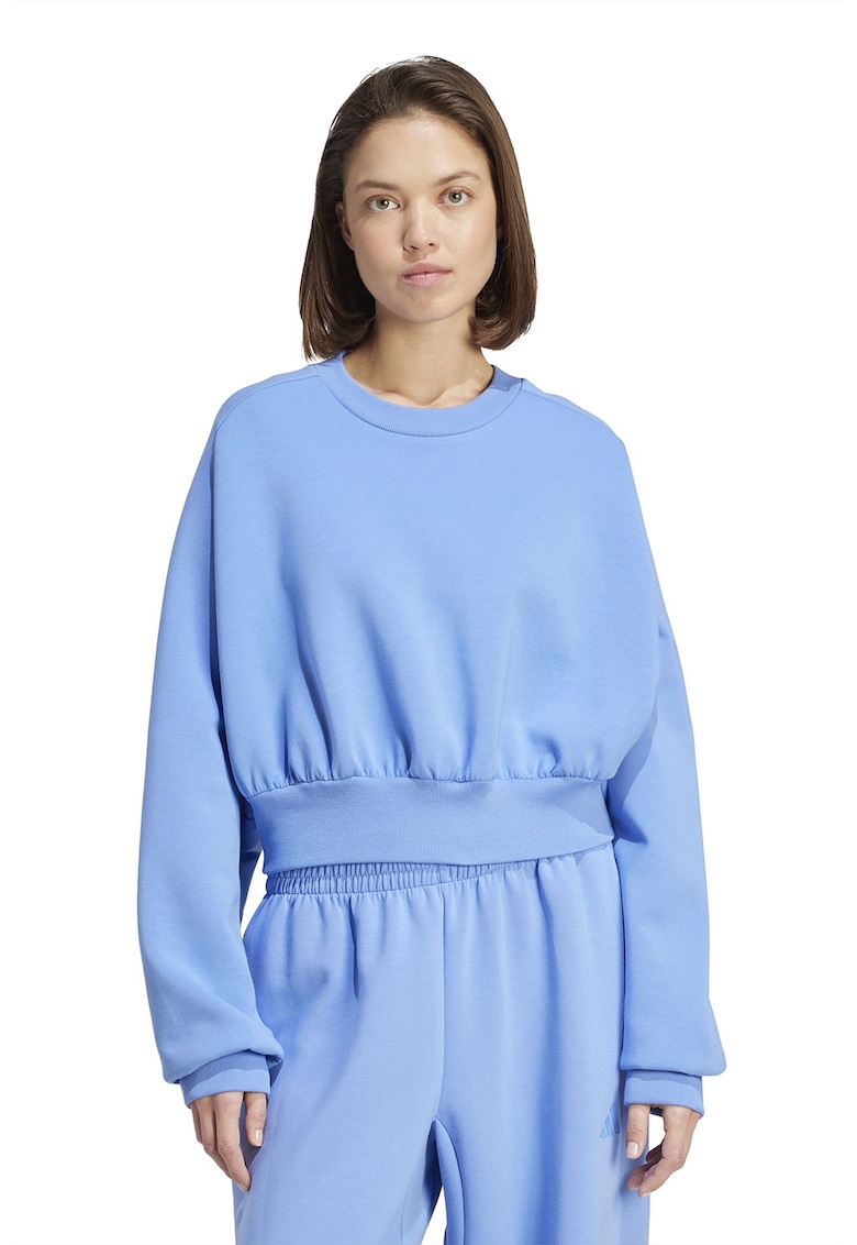 Bluza de trening din amestec de modal cu croiala lejera Soft Lux - Albastru pastel