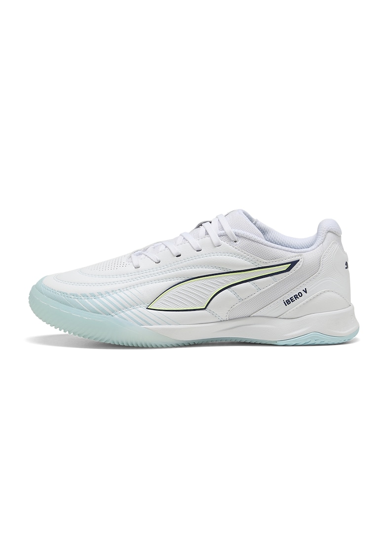 Pantofi low-cut pentru fotbal Ibero V - Alb/Albastru deschis