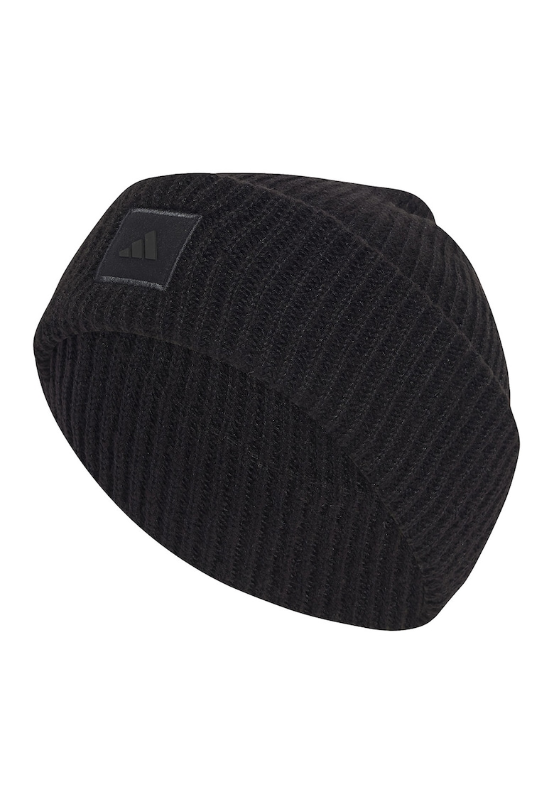 Caciula unisex cu aspect striat - Negru