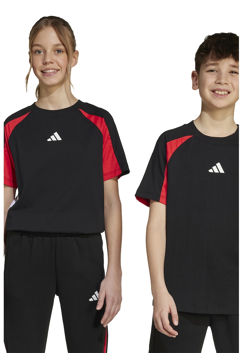 Oferte la Tricou de bumbac cu maneci raglan - Rosu/Negru