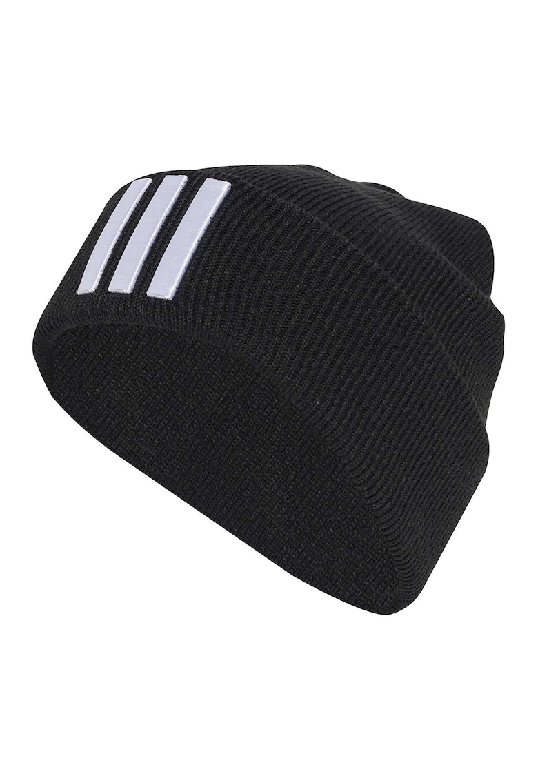 Caciula unisex cu logo brodat - Alb/Negru