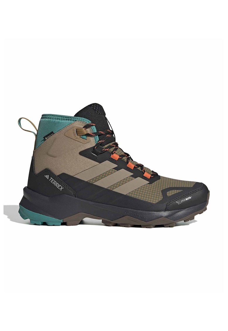 Ghete mid-cut pentru drumetii Sky Chaser - Negru stins/Portocaliu mandarina/Maro taupe deschis