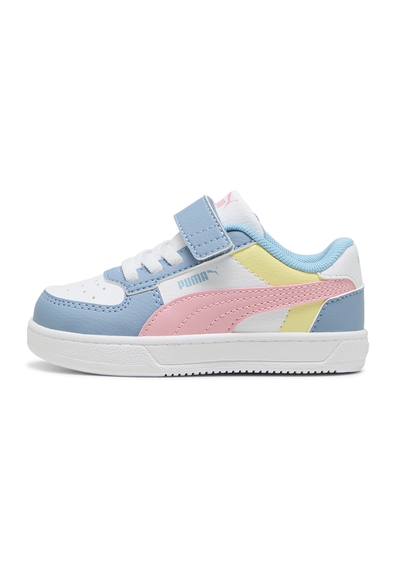 Pantofi sport Caven 2.0 cu velcro si model colorblock - Galben/Roz/Albastru deschis