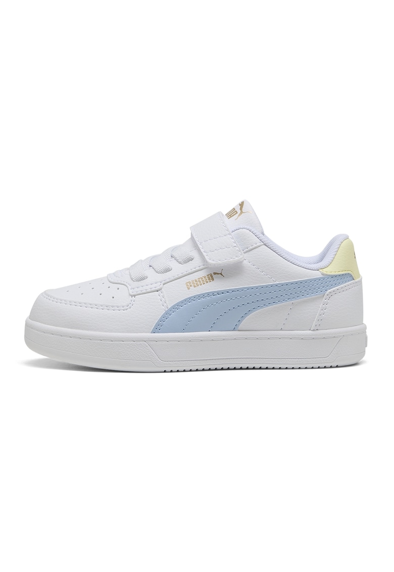 Pantofi sport Caven 2.0 de piele ecologica - Alb/Galben pal/Albastru deschis