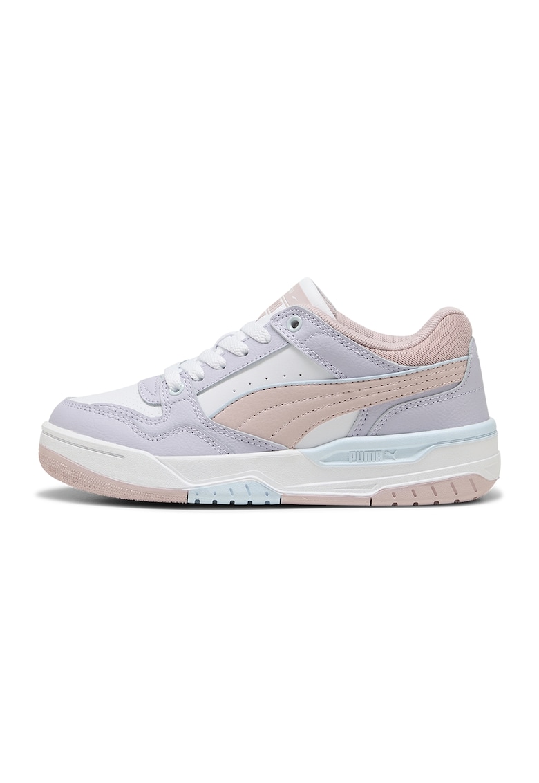 Pantofi sport Rebound Retro cu insertii de piele - Alb/Lila/Roz pal