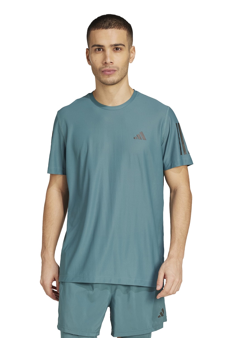 Tricou cu decolteu rotund pentru alergare - Verde persan
