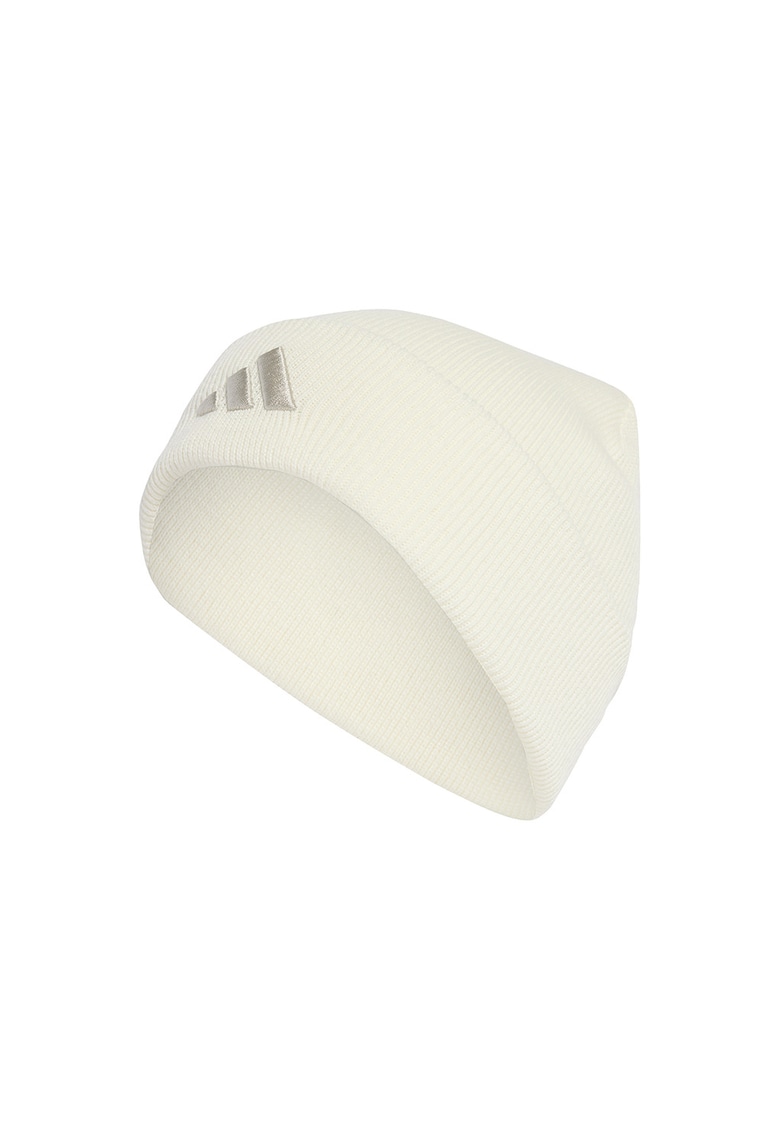 Caciula unisex cu broderie logo - Crem