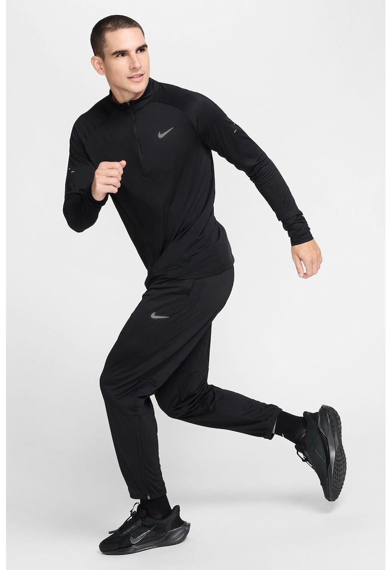 Pantaloni de trening conici pentru alergare Challenger - Negru