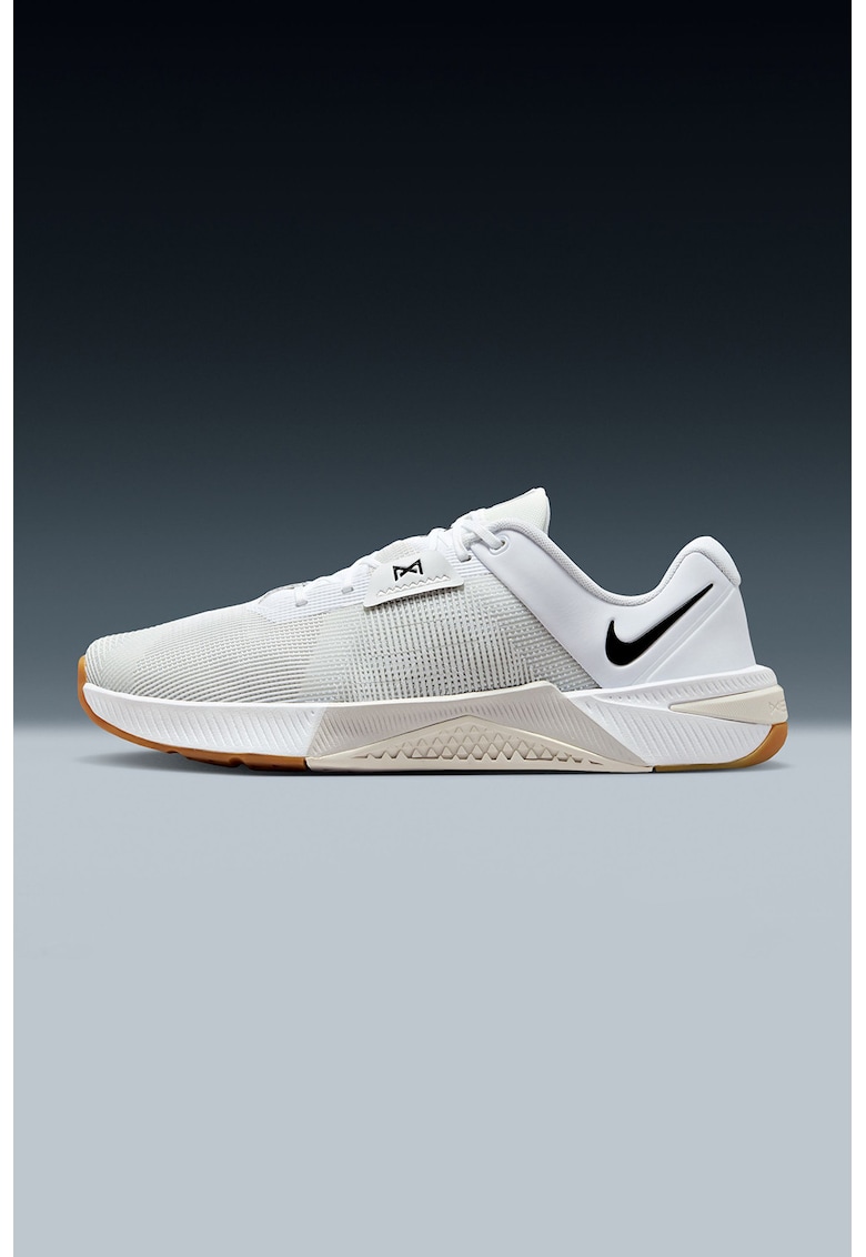 Pantofi Metcon 10 cu logo - pentru fitness - Negru/Alb murdar