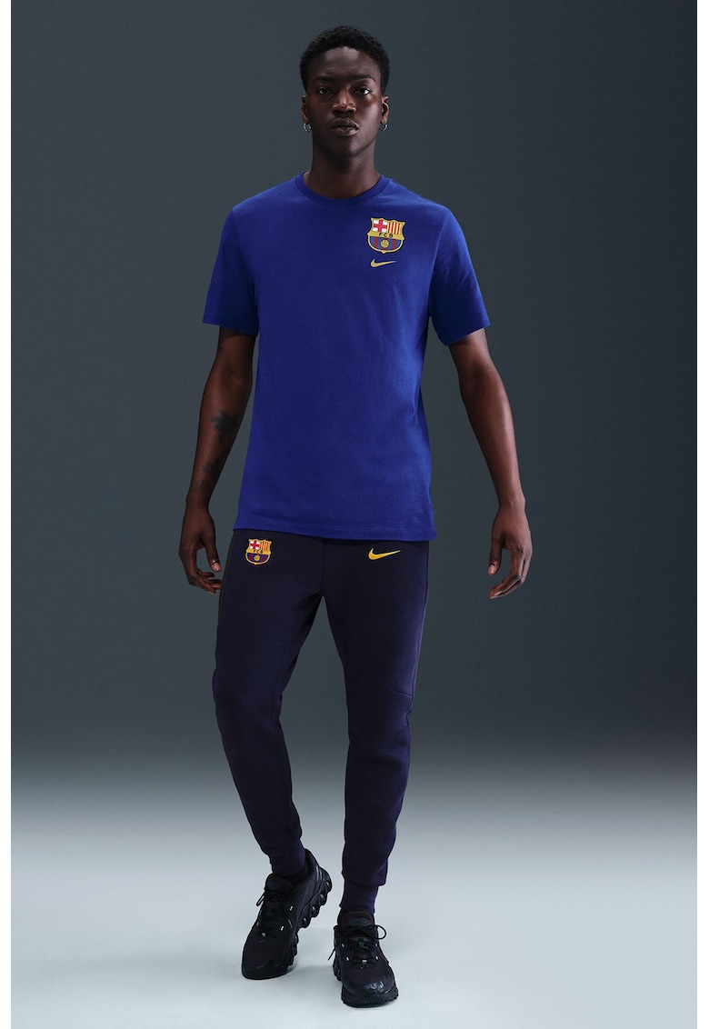 Pantaloni cu snur in talie - pentru fotbal FC Barcelona - Galben/Albastru ultramarin/Gri inchis