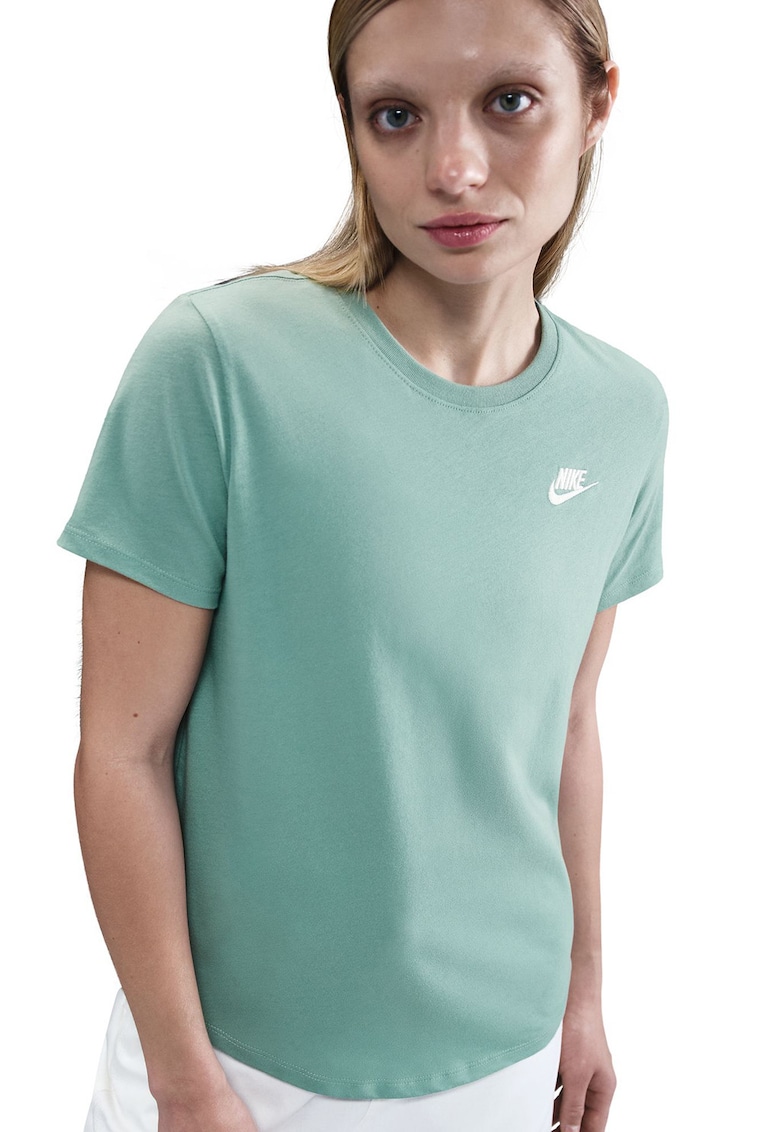 Tricou cu decolteu la baza gatului Sportswear Club Essentials - Alb/Verde deschis