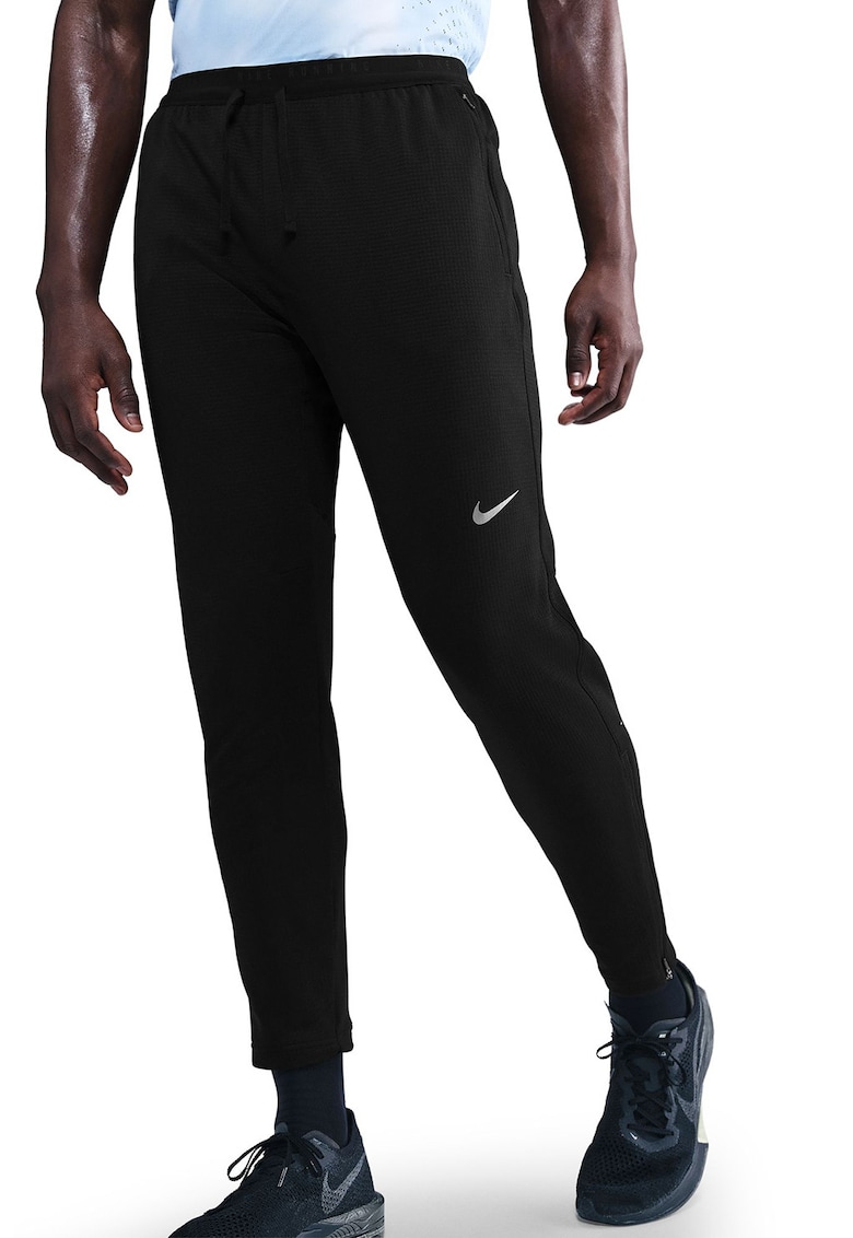 Pantaloni cu tehnologie Dri-FIT pentru alergare Stride - Negru/Argintiu