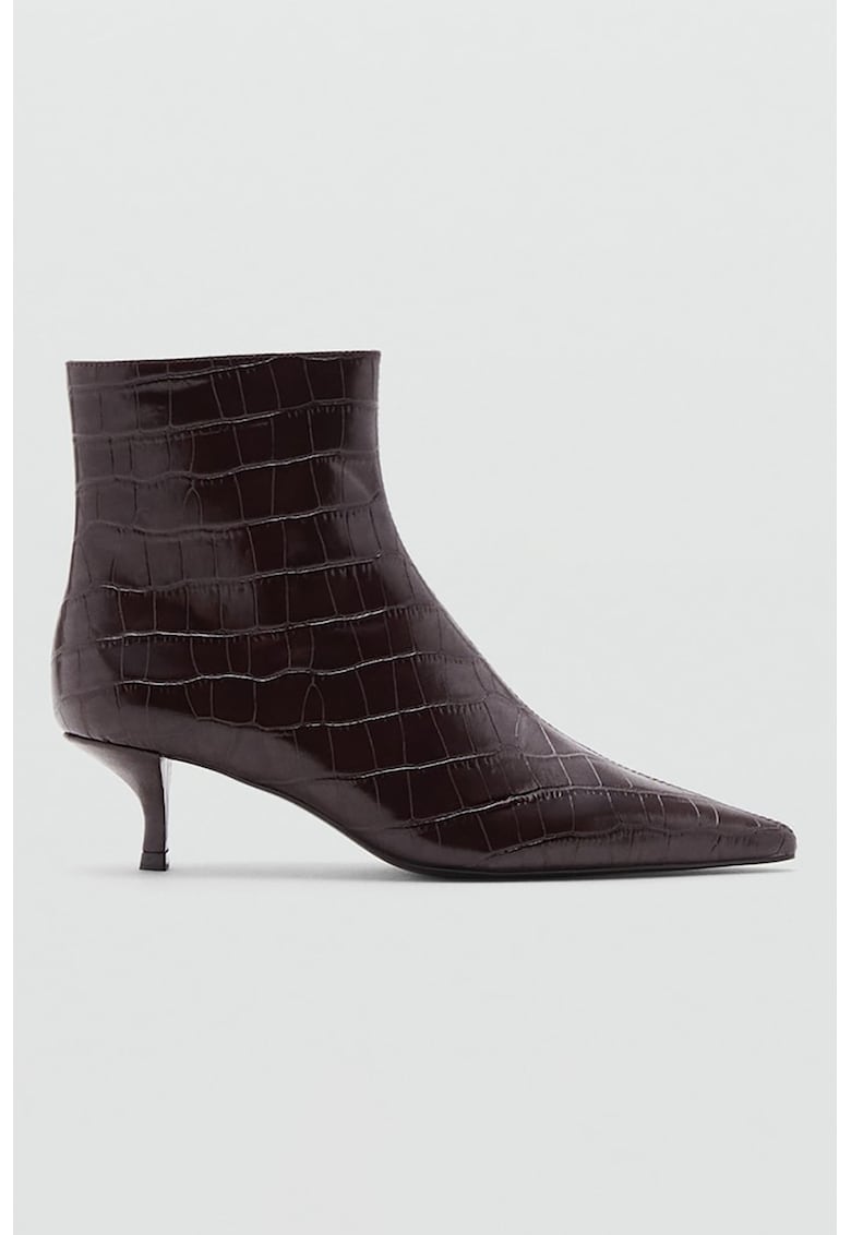 Botine cu varf ascutit - Visiniu