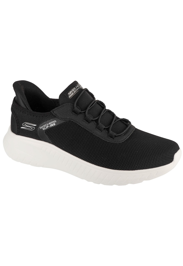 Pantofi sport slip-in din plasa si material sintetic Bobs - Negru mat