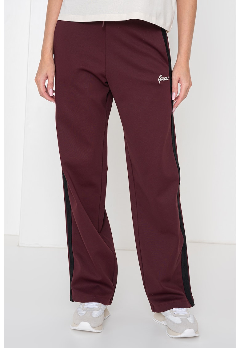 Pantaloni de trening cu insertii contrastante - Violet tyrian