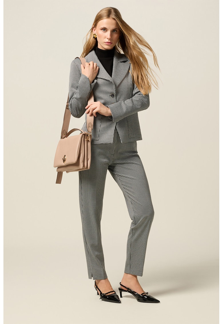Sacou regular fit - Alb/Negru