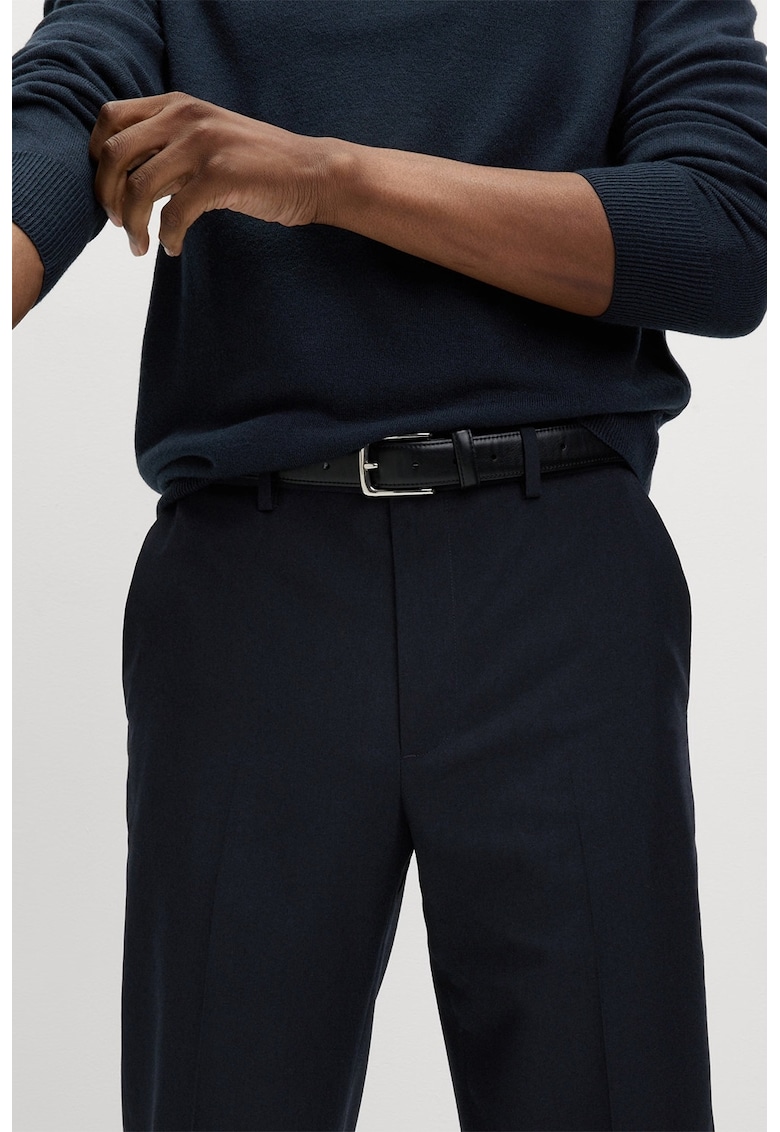 Pantaloni chino uni - Albastru ultramarin