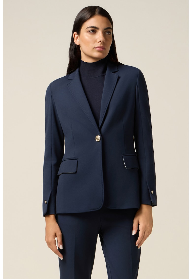 Sacou uni slim-fit - Bleumarin