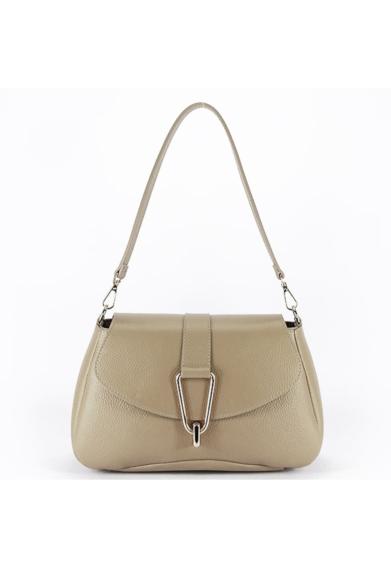 Geanta bej taupe din piele naturala 1755 125 18120 - Bej