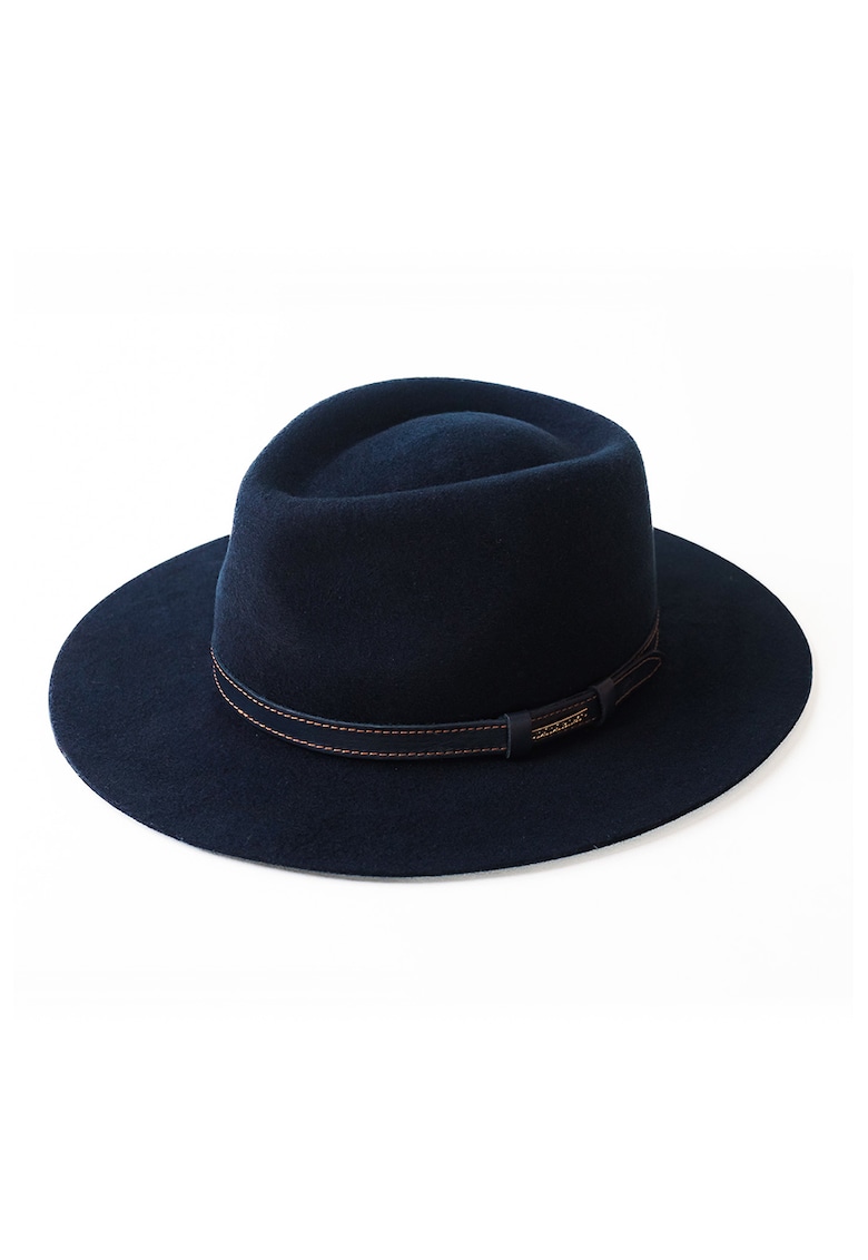 Palarie unisex cu bor lat - Bleumarin