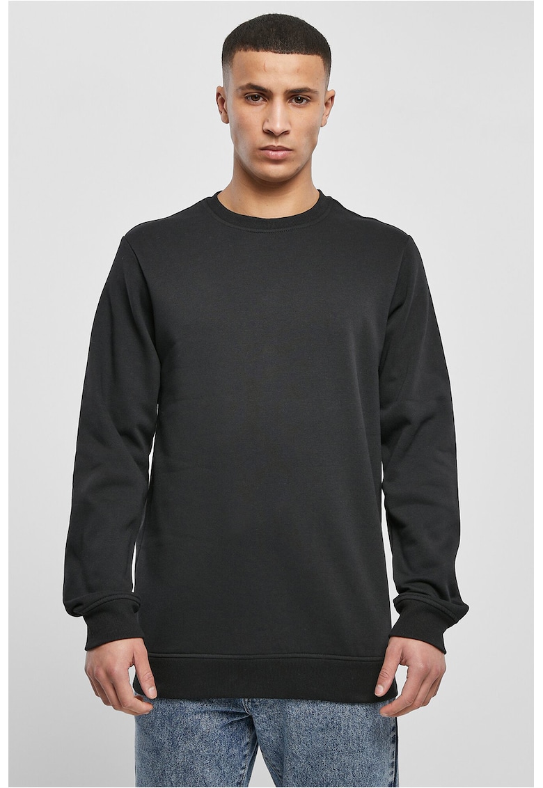 Bluza de trening cu decolteu la baza gatului - Negru stins