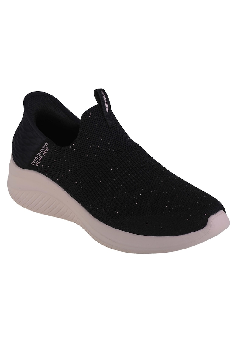 Tenisi dama  Slip-ins: Ultra Flex 3.0 - Shiny Night - bej - Negru
