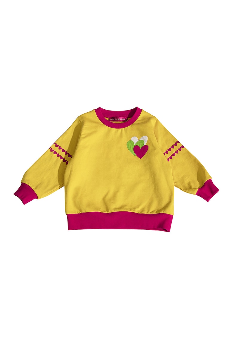Oferte la Bluza de trening din amestec de bumbac cu design grafic - Galben sofran