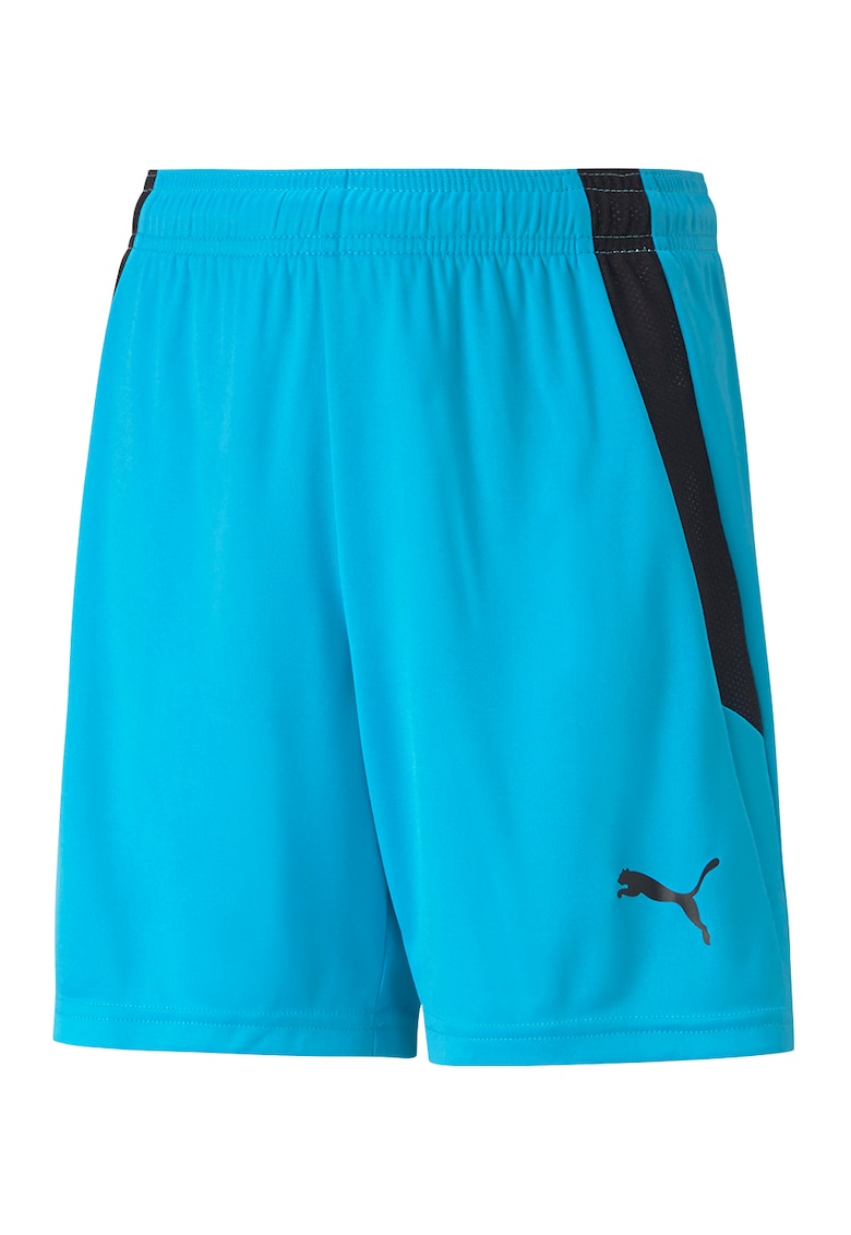 Pantaloni scurti cu talie ajustabila - pentru fotbal teamLIGA - Albastru aquamarin