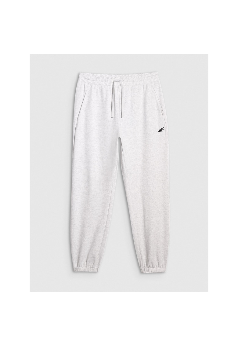 Pantaloni sport  gri - bumbac/poliester - croiala normala - fara captuseala - pentru barbati