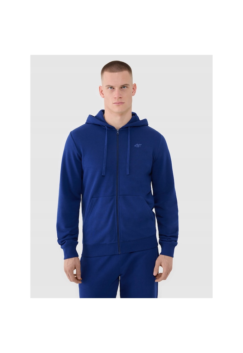 Hanorac sport barbati  albastru - bumbac poliester